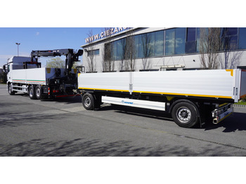 משאית צד נופל/ שטוחה, משאית מנוף Mercedes-Benz Arocs 6×2 2545 Crane HIAB 177 K PRO/HIPRO / steering and lifting axle: תמונה 5