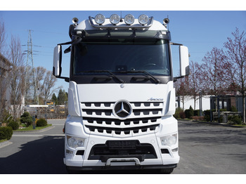 משאית צד נופל/ שטוחה, משאית מנוף Mercedes-Benz Arocs 6×2 2545 Crane HIAB 177 K PRO/HIPRO / steering and lifting axle: תמונה 3