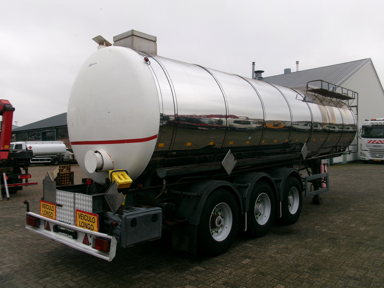 סמיטריילר מכל עבור הובלה של דלק Metalovouga Bitumen / heavy oil tank inox 26.9 m3 / 1 comp: תמונה 4