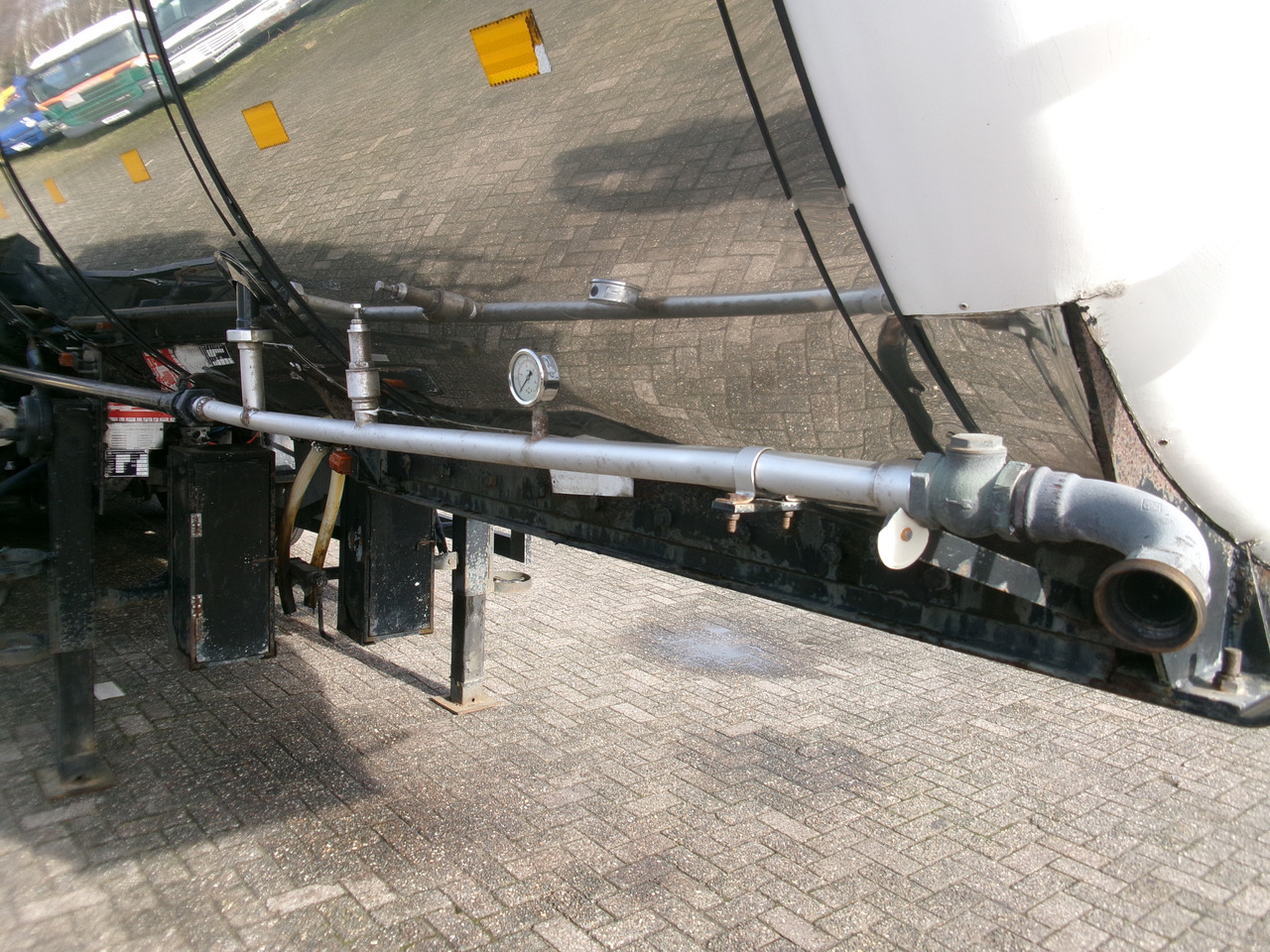 סמיטריילר מכל עבור הובלה של דלק Metalovouga Bitumen / heavy oil tank inox 29 m3 / 1 comp: תמונה 14