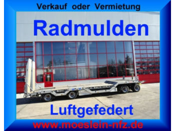קרון נגרר עם מטען נמוך Möslein - 4 Achs Tieflader mit Radmulden, Luftgefedert,: תמונה 1