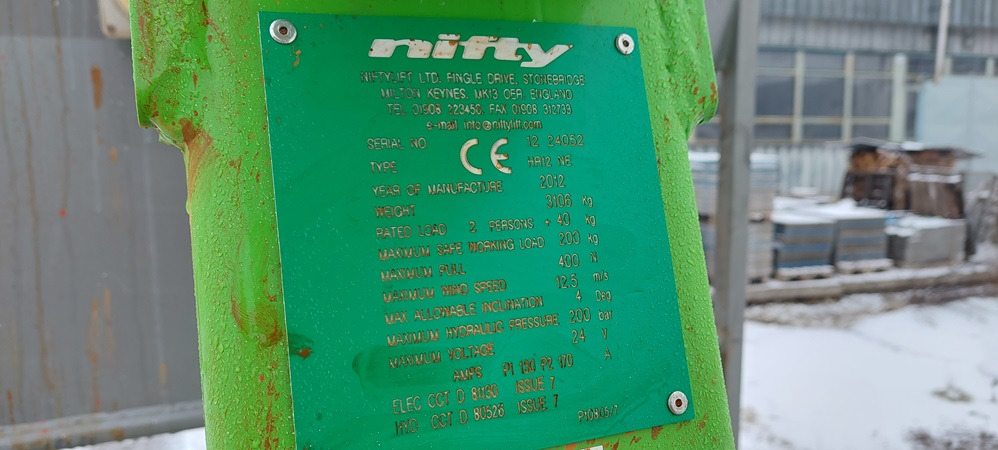 זרוע מרפקי Niftylift HR12 NE 4X2: תמונה 6
