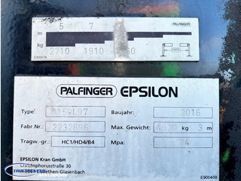 עגורן מעמיס Palfinger Epsilon Q150L97 Lifting cab: תמונה 3