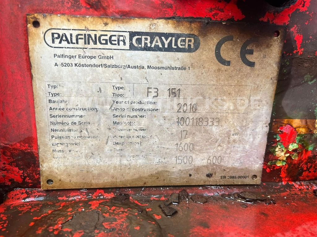 משאית הגעה Palfinger F3 151 64 Mitnahmestapler: תמונה 10