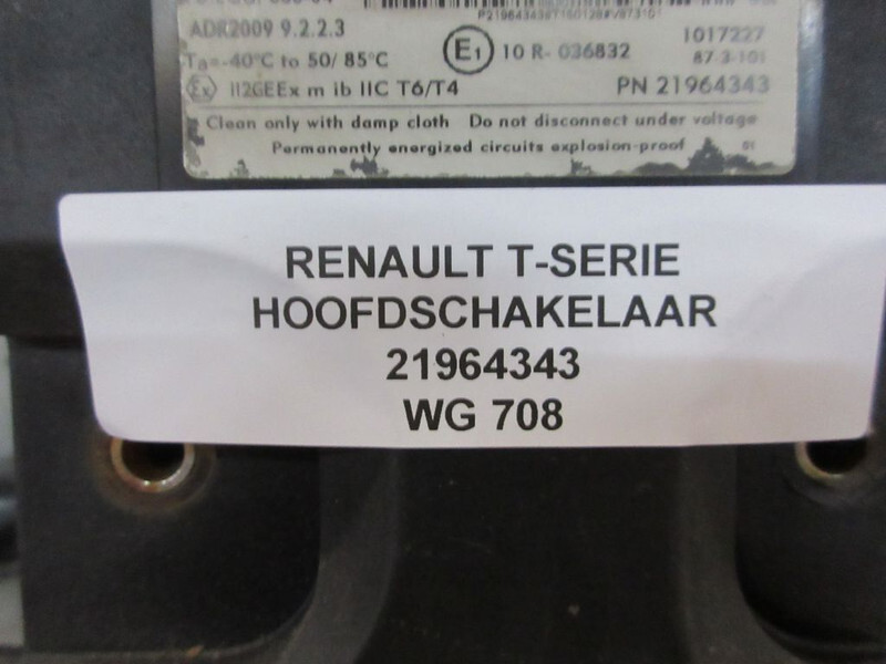 מערכת חשמל עבור משאית Renault 21964343 HOOFTSCHAKELAAR T 460 EURO 6: תמונה 3