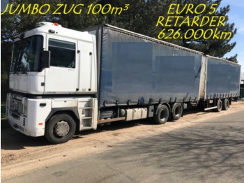 משאית תיבה Renault MAGNUM 500DXI RETARDER - 6x2 - JUMBO 100m³ - EURO 5: תמונה 1