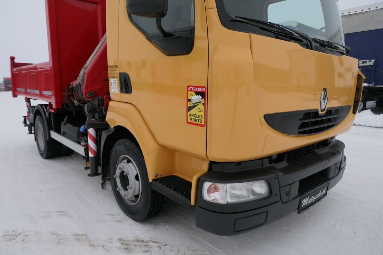 מזהיר, משאית מנוף Renault MIDLUM 190 DXI Tipper + crane FASSI F80: תמונה 19