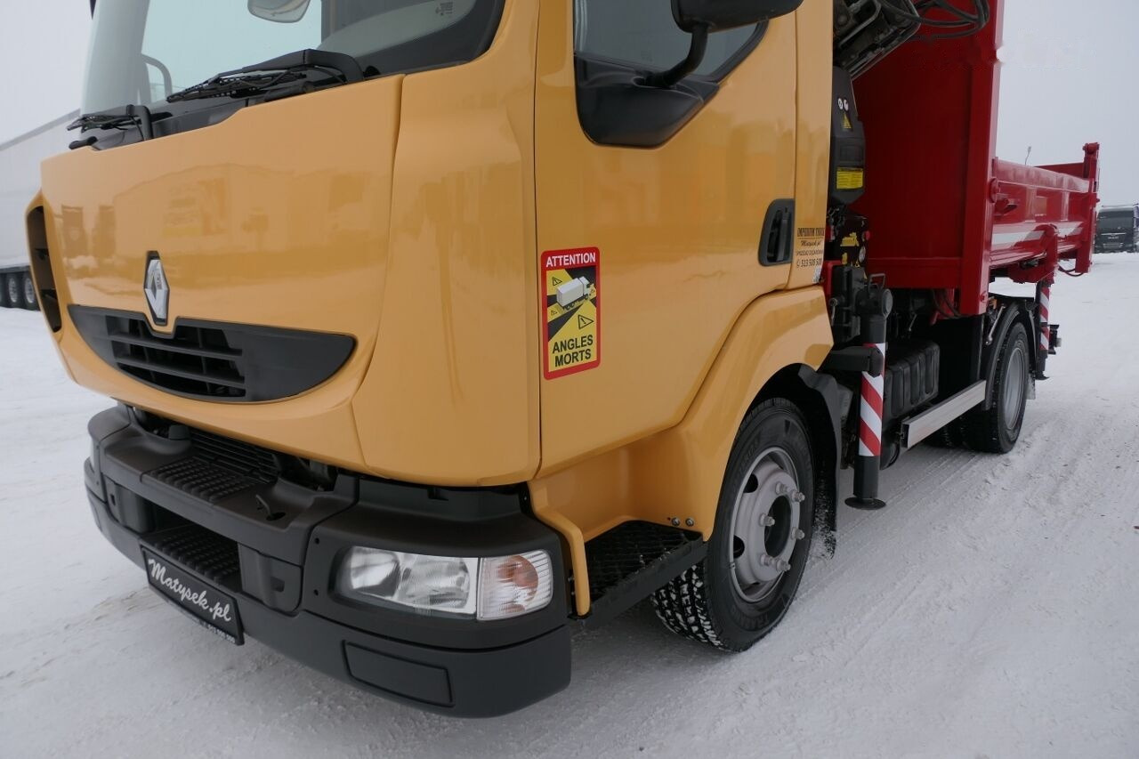 מזהיר, משאית מנוף Renault MIDLUM 190 DXI Tipper + crane FASSI F80: תמונה 20