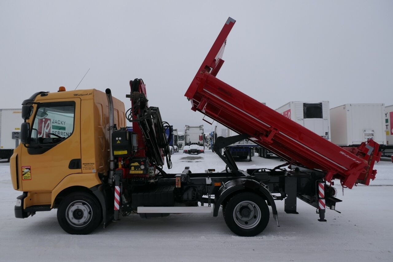 מזהיר, משאית מנוף Renault MIDLUM 190 DXI Tipper + crane FASSI F80: תמונה 7