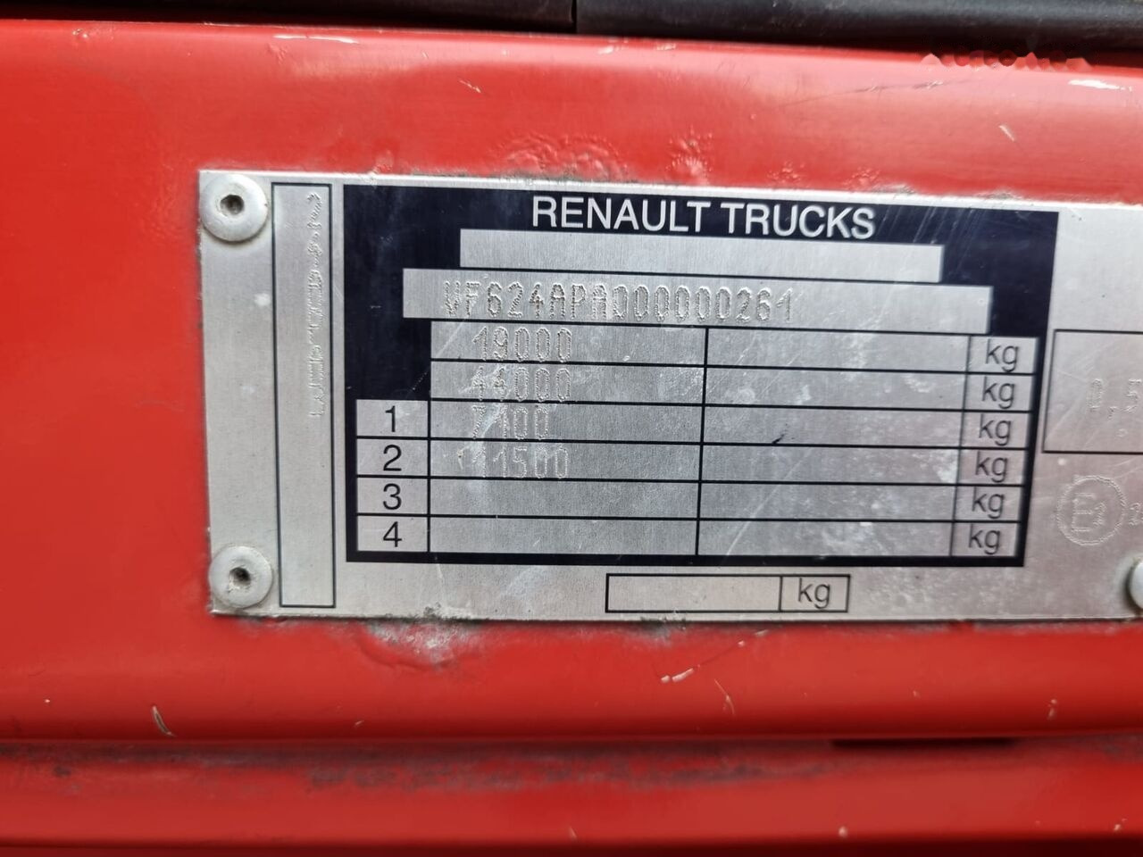 משאית וילונות צד Renault Premium 450 DXI ,Steel /Air, Manual 2 Pieces-P: תמונה 8