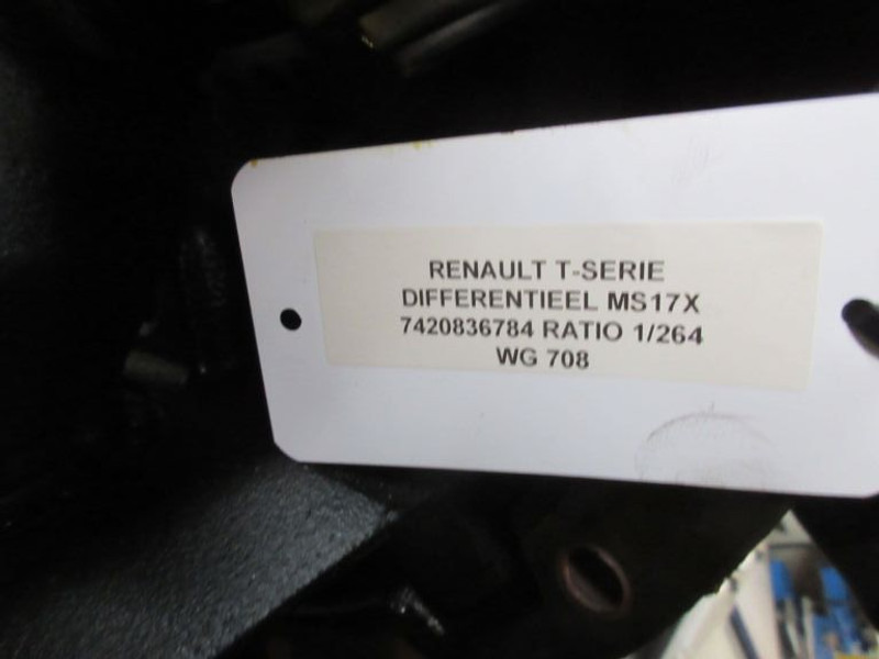 הילוך דיפרנציאלי עבור משאית Renault T-SERIE 7420836784 DIFFERENTIEEL MS17X RATIO 1/264 EURO 6: תמונה 6