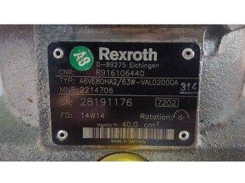 חלקי הידרוליקה Rexroth A6VE80HA2/63W - Drive motor/Fahrmotor/Rijmotor: תמונה 3