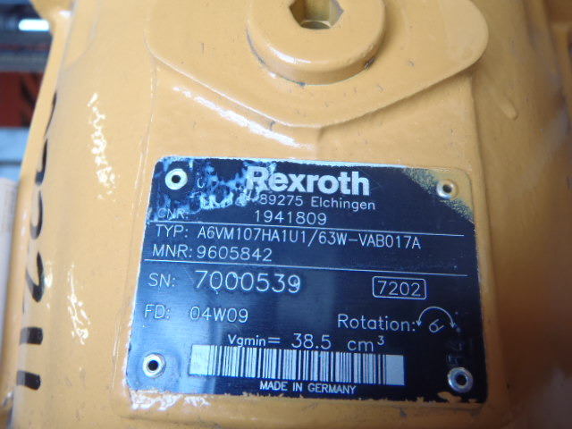 מנוע הידרולי עבור מכונת בנייה Rexroth A6VM107HA1U1/63W-VAB017A -: תמונה 3