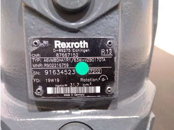 מנוע הידרולי עבור מכונת בנייה Rexroth A6VM80HA1R1/63W-VZB0170TA -: תמונה 5