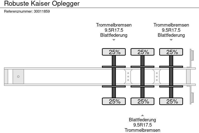 סמיטריילר עם מטען נמוך Robuste Kaiser Oplegger: תמונה 13
