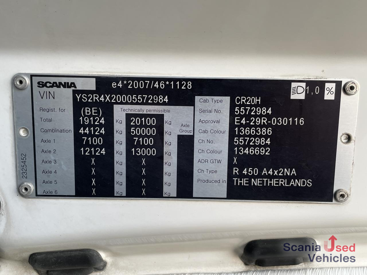 יחידת טרקטור SCANIA R 450 A4x2NA DIFF LOCK RETARDER ACC: תמונה 6