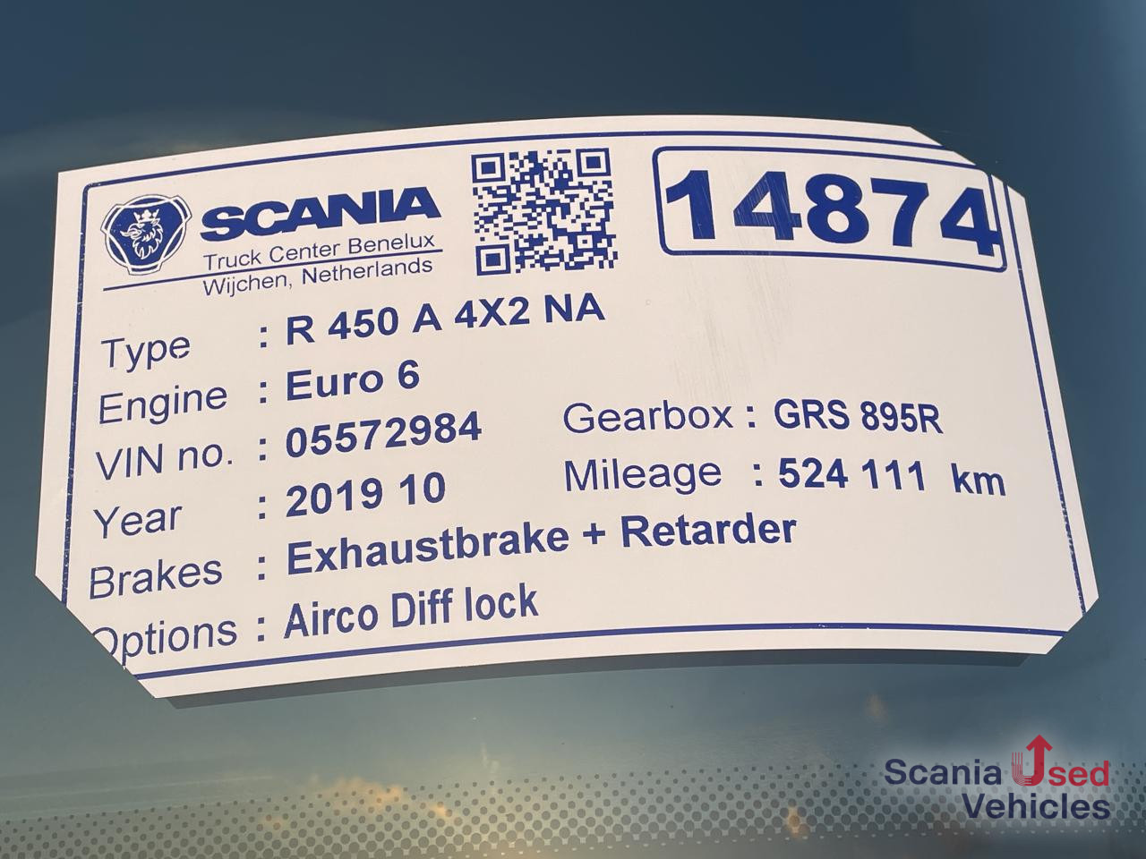 יחידת טרקטור SCANIA R 450 A4x2NA DIFF LOCK RETARDER ACC: תמונה 7
