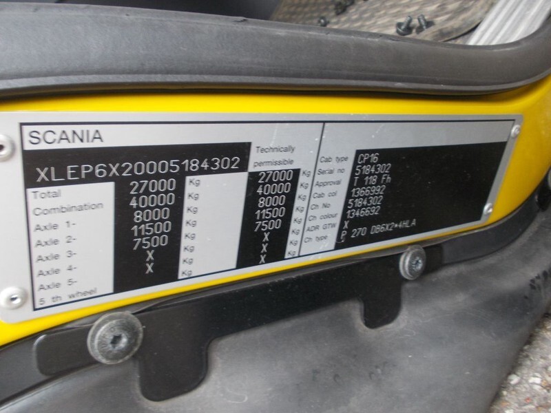 תא ופנים הרכב עבור משאית Scania P270 1366992 CABINE EURO 5: תמונה 7