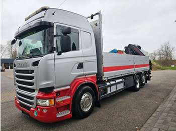 משאית מנוף, משאית צד נופל/ שטוחה Scania R410 6x2*4 Lift/Lenckachse: תמונה 4
