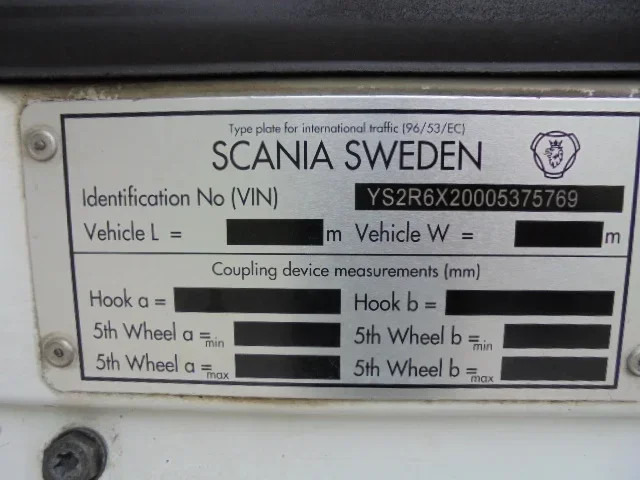 משאית עם שלדת תא Scania R450 6X2 CHASSIS CABINE: תמונה 15