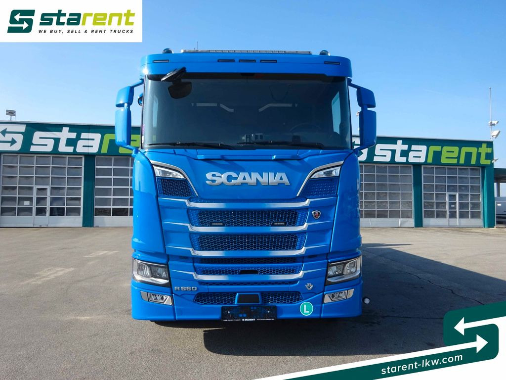 משאית מנוף, משאית צד נופל/ שטוחה Scania R660 V8, Palfinger PK 23002 SH, Liftachse: תמונה 3
