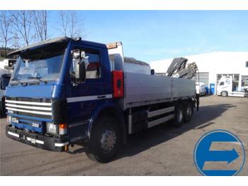 משאית צד נופל/ שטוחה Scania Scania - P113 ML 6x2/4 mit KRAN: תמונה 1