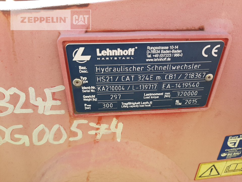 מצמד מהיר עבור מכונת בנייה Sonstiges HS-21 Schnellwechsle: תמונה 6