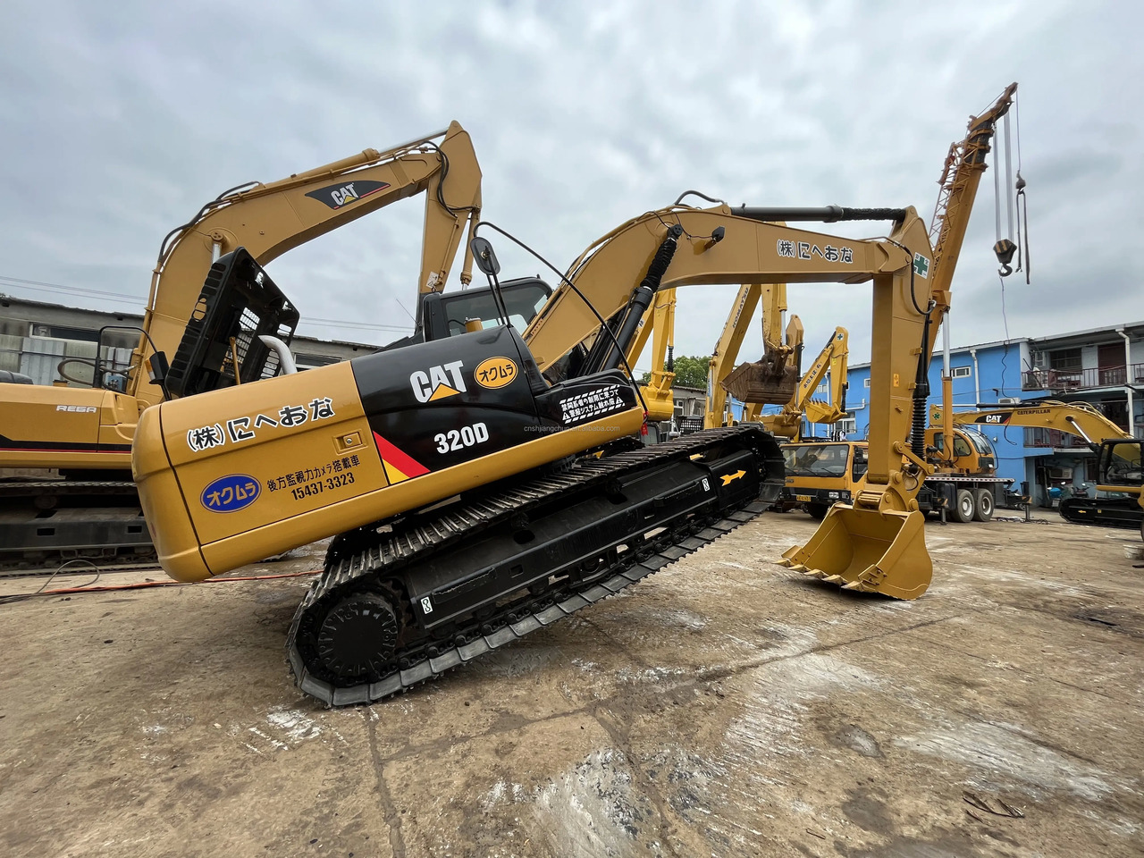 מחפר Used digger Caterpillar 320D earth moving big excavator machine CAT 320BL 320C 320D2 330C secondhand excavator: תמונה 6