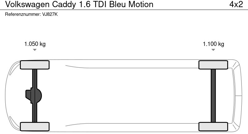 הַחכָּרָה Volkswagen Caddy 1.6 TDI Bleu Motion Volkswagen Caddy 1.6 TDI Bleu Motion: תמונה 11
