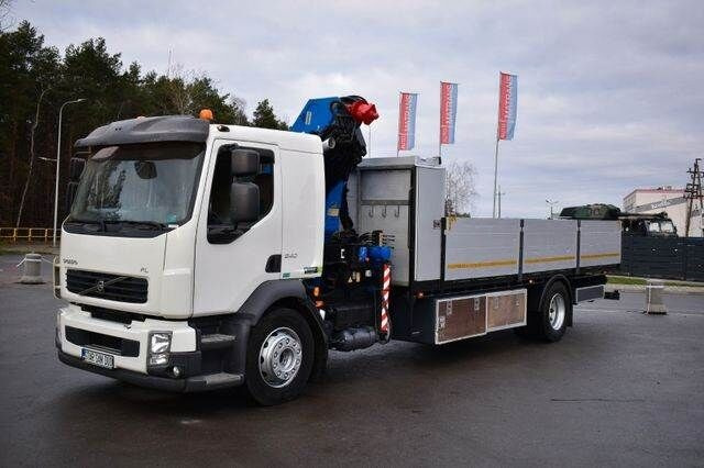 משאית צד נופל/ שטוחה, משאית מנוף Volvo FE 280: תמונה 3