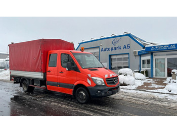 Mercedes-Benz Sprinter II Pritsche DoKa 519 CDI Doppelbereifu - כלי רכב מסחרי עם וילונות צד: תמונה 1