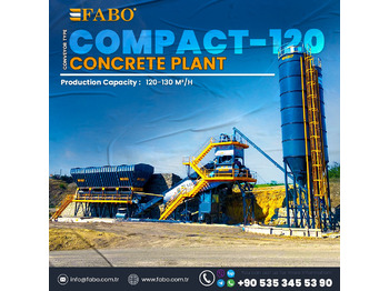 FABO COMPACT-120 CONCRETE PLANT | CONVEYOR TYPE | Ready in Stock - מנחית בטון: תמונה 1