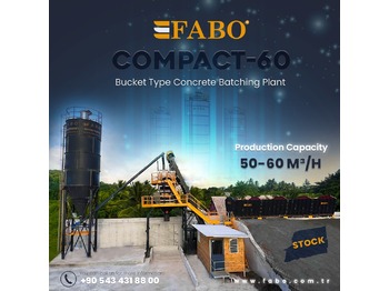 FABO SKIP SYSTEM CONCRETE BATCHING PLANT | 60m3/h Capacity  | Ready in Stock - מנחית בטון: תמונה 1