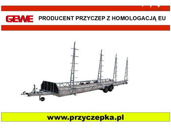 Gewe P3500 G/1 przyczepa do transportu basenów 8,5x1,93 m - קרון נגרר עם מטען נמוך: תמונה 1