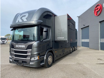 Scania P410 6x2 Lószállító (6) - משאית סוסים: תמונה 1