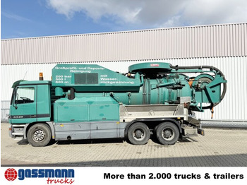 מטאטא כבישים Mercedes-Benz Actros 3348 6x4, V8, Kroll Saug-/Spülwagen ca.: תמונה 5