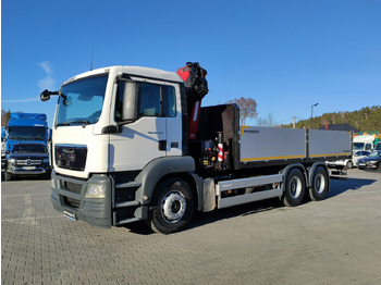 משאית צד נופל/ שטוחה, משאית מנוף MAN TGS 26.360 6x4: תמונה 2
