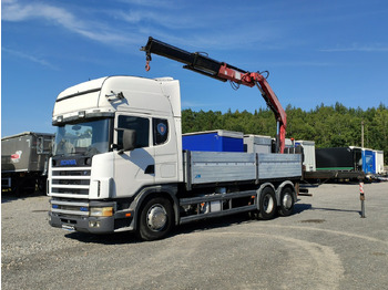 משאית צד נופל/ שטוחה SCANIA 124