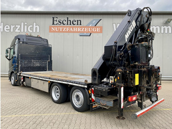 משאית צד נופל/ שטוחה, משאית מנוף Volvo FH 460 / MKG HLK 531 HPa6 Kran: תמונה 4