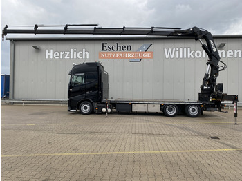 משאית צד נופל/ שטוחה, משאית מנוף Volvo FH 460 / MKG HLK 531 HPa6 Kran: תמונה 3