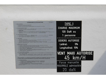 פלטפורמה אווירית מותקנת על משאית Renault Master  Comilev 100TF1 10m Klima nur 167h HU-UVV: תמונה 3