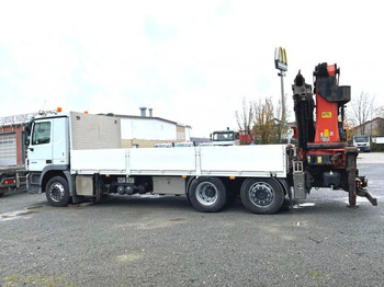 משאית מנוף, משאית צד נופל/ שטוחה Mercedes-Benz Actros 2546 L 6x2  Pritsche Heckkran Palfinger P: תמונה 4