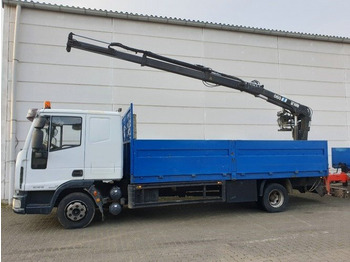 משאית מנוף, משאית צד נופל/ שטוחה Iveco EuroCargo 80E 18 4x2 Euro Cargo ML 80 E 18, Hiab Kran 060-2: תמונה 5