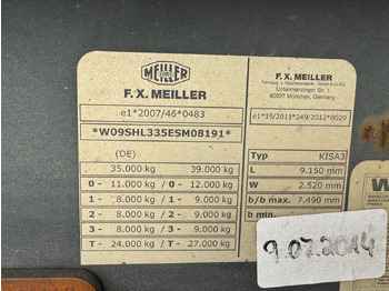 סמיטריילר עם מזהיר Meiller MHPS 12/27 MHPS 12/27, Stahlmulde ca. 26m³, Liftachse: תמונה 2