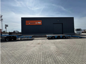 סמיטריילר עם מטען נמוך Nooteboom OSD-48-03V dieplader, NL-trailer, APK: 07/2026, hydraulische oprijplaten + hefplateau, 370cm uitschuifbaar, SAF + trommelremmen: תמונה 4