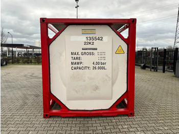מכל אחסון עבור הובלה של דלק SINGAMAS 20FT ISO, 26.000L/1-COMP/3 BAFFELS/3 manholes, 5Y inspection: 06/2027: תמונה 5