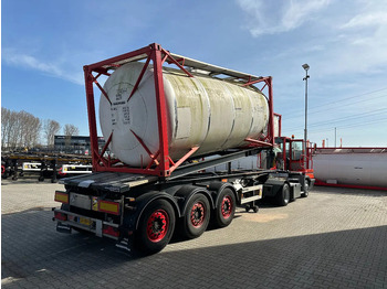 סמיטריילר מוביל מכולות/ החלפת גוף Van Hool 20FT Tipping-chassis, ADR (EX/II, EX/III, FL, AT), SAF, 2 liftaxles, APK/ADR: 10-2025: תמונה 5