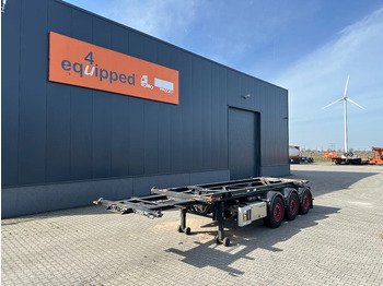 סמיטריילר מוביל מכולות/ החלפת גוף Van Hool 20FT Tipping-chassis, ADR (EX/II, EX/III, FL, AT), SAF, 2 liftaxles, APK/ADR: 10-2025: תמונה 2
