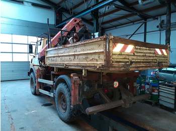 כלי רכב עירוני/ מיוחד, משאית צד נופל/ שטוחה Mercedes Unimog U1250: תמונה 3