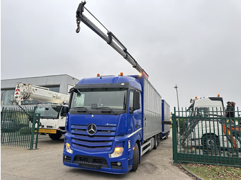 משאית תיבה, משאית מנוף Mercedes-Benz Actros 2645 6x2 105m³ JUMBO + RETARDER + KRAN PALFINGER PK 19.001 SLD (4x) + RADIO - *FULL AIR* - FRIGO - EURO 6 - SAF AXLES - BELGIAN TRUCK: תמונה 4